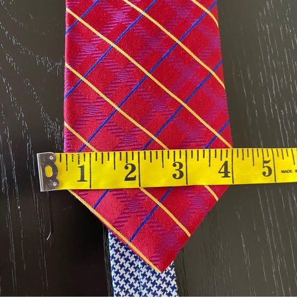 Vtg 90s Tommy Hilfiger Silk Tie Mens Preppy Collegiate Frat Boy Academia USA - Picture 5 of 6